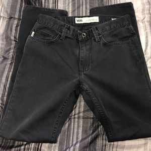 Dark grey vans skinny jeans